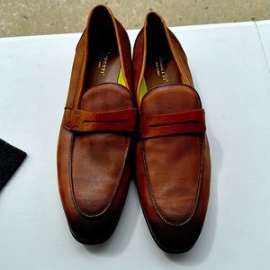 Beautiful summer leather loafers glove leather ery soft. Cognac color brand new